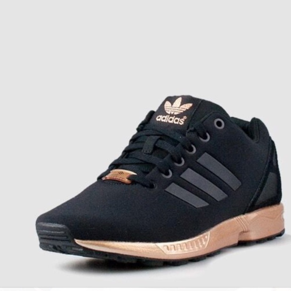 Adidas Zu Flux Torsion black and gold shoes - Picture 1 of 3